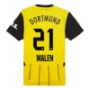 Maillot de Supporter Borussia Dortmund Malen 21 Domicile 2024-25 Pour Enfant